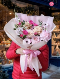 Bó hoa tươi hỗn hợp MS284