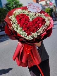 Bó hồng đỏ MS152