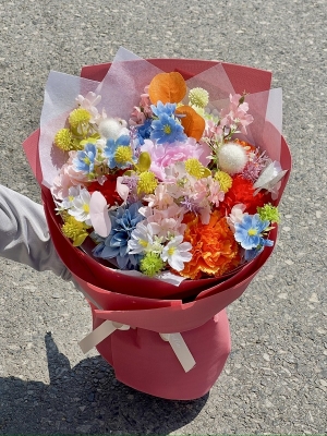 Bó hoa lụa GN MS 12