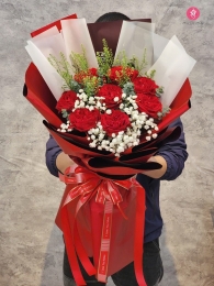 Bó hồng đỏ MS150