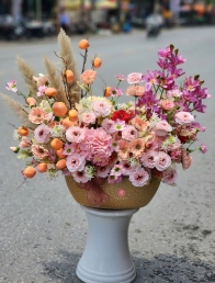 Bình hoa lụa HL43