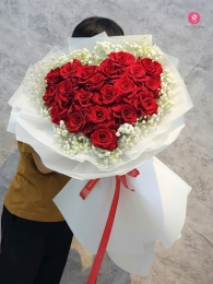Bó hồng đỏ MS153