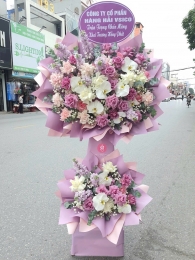 Kệ hoa khai trương, chúc mừng MS434