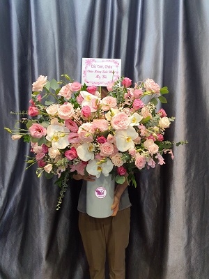 Bình hoa chúc mừng MS46