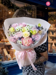 Bó hoa tươi hỗn hợp MS283