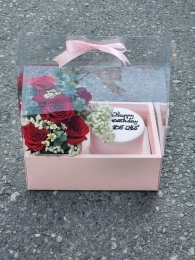 Hộp hoa, giỏ hoa chúc mừng MS580
