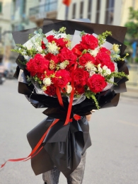 Bó hồng đỏ MS153