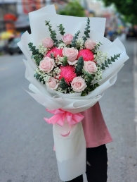 Bó hoa tươi hỗn hợp MS266