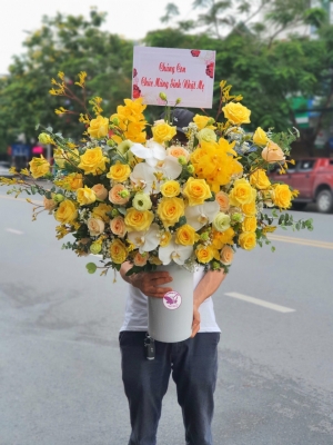 Bình hoa chúc mừng MS44