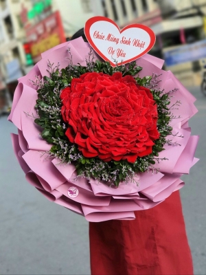 Bó hồng đỏ MS104