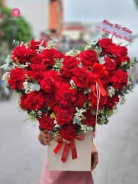 Hộp hoa, giỏ hoa chúc mừng MS605