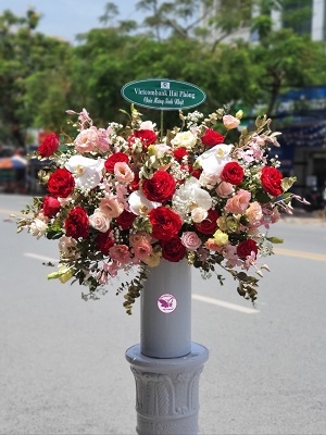 Bình hoa chúc mừng MS45