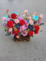 Hộp hoa, giỏ hoa chúc mừng MS573