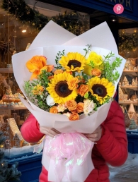 Bó hoa tươi hỗn hợp MS282