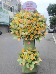 Kệ hoa khai trương, chúc mừng MS433